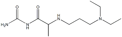 (2-{[3-(diethylamino)propyl]amino}propanoyl)urea Structure