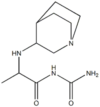 (2-{1-azabicyclo[2.2.2]octan-3-ylamino}propanoyl)urea 구조식 이미지