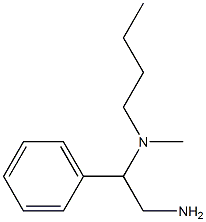 (2-amino-1-phenylethyl)(butyl)methylamine Structure