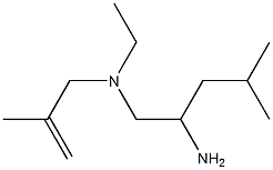 (2-amino-4-methylpentyl)(ethyl)(2-methylprop-2-en-1-yl)amine Structure