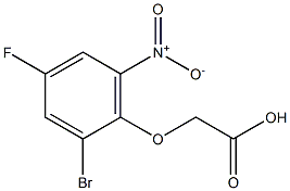 (2-bromo-4-fluoro-6-nitrophenoxy)acetic acid 구조식 이미지