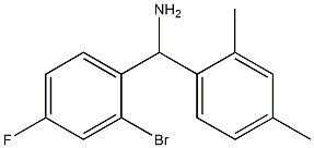 (2-bromo-4-fluorophenyl)(2,4-dimethylphenyl)methanamine 구조식 이미지