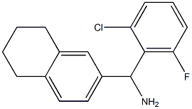 (2-chloro-6-fluorophenyl)(5,6,7,8-tetrahydronaphthalen-2-yl)methanamine Structure