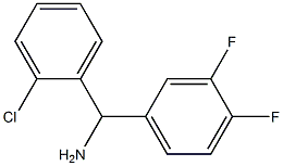 (2-chlorophenyl)(3,4-difluorophenyl)methanamine Structure