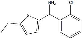 (2-chlorophenyl)(5-ethylthiophen-2-yl)methanamine 구조식 이미지