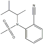 (2-cyanophenyl)-N-(3-methylbutan-2-yl)methanesulfonamide Structure