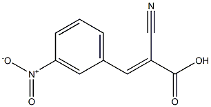 (2E)-2-cyano-3-(3-nitrophenyl)acrylic acid 구조식 이미지