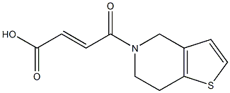 (2E)-4-(6,7-dihydrothieno[3,2-c]pyridin-5(4H)-yl)-4-oxobut-2-enoic acid 구조식 이미지