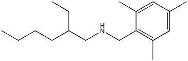 (2-ethylhexyl)[(2,4,6-trimethylphenyl)methyl]amine Structure