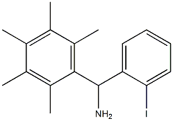 (2-iodophenyl)(2,3,4,5,6-pentamethylphenyl)methanamine Structure