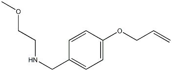 (2-methoxyethyl)({[4-(prop-2-en-1-yloxy)phenyl]methyl})amine Structure