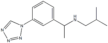 (2-methylpropyl)({1-[3-(1H-1,2,3,4-tetrazol-1-yl)phenyl]ethyl})amine Structure