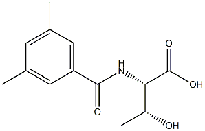 (2S,3R)-2-[(3,5-dimethylbenzoyl)amino]-3-hydroxybutanoic acid Structure