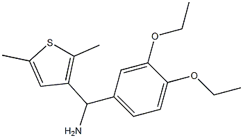 (3,4-diethoxyphenyl)(2,5-dimethylthiophen-3-yl)methanamine Structure