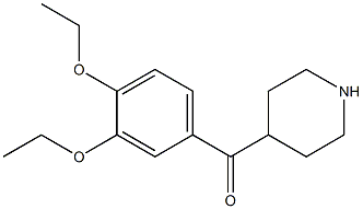 (3,4-diethoxyphenyl)(piperidin-4-yl)methanone Structure