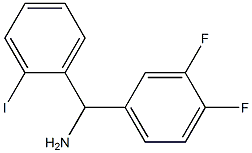 (3,4-difluorophenyl)(2-iodophenyl)methanamine 구조식 이미지