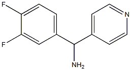 (3,4-difluorophenyl)(pyridin-4-yl)methanamine Structure