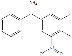 (3,4-dimethyl-5-nitrophenyl)(3-methylphenyl)methanamine 구조식 이미지