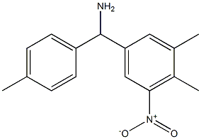 (3,4-dimethyl-5-nitrophenyl)(4-methylphenyl)methanamine Structure