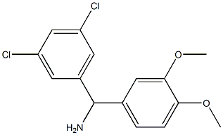 (3,5-dichlorophenyl)(3,4-dimethoxyphenyl)methanamine Structure