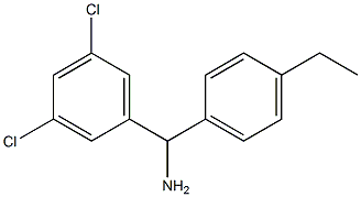 (3,5-dichlorophenyl)(4-ethylphenyl)methanamine Structure