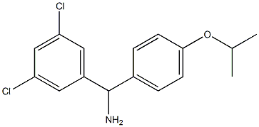 (3,5-dichlorophenyl)[4-(propan-2-yloxy)phenyl]methanamine 구조식 이미지