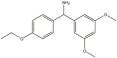 (3,5-dimethoxyphenyl)(4-ethoxyphenyl)methanamine Structure