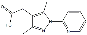 (3,5-dimethyl-1-pyridin-2-yl-1H-pyrazol-4-yl)acetic acid 구조식 이미지