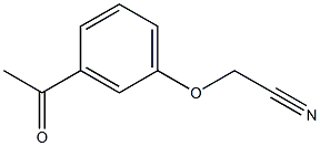 (3-acetylphenoxy)acetonitrile 구조식 이미지