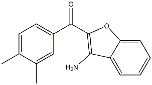 (3-amino-1-benzofuran-2-yl)(3,4-dimethylphenyl)methanone Structure