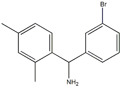 (3-bromophenyl)(2,4-dimethylphenyl)methanamine Structure