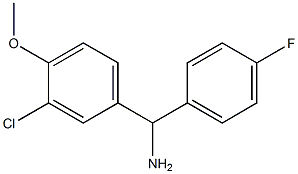 (3-chloro-4-methoxyphenyl)(4-fluorophenyl)methanamine 구조식 이미지