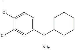(3-chloro-4-methoxyphenyl)(cyclohexyl)methanamine 구조식 이미지