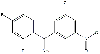 (3-chloro-5-nitrophenyl)(2,4-difluorophenyl)methanamine Structure