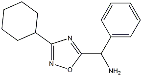 (3-cyclohexyl-1,2,4-oxadiazol-5-yl)(phenyl)methanamine 구조식 이미지