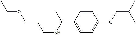 (3-ethoxypropyl)({1-[4-(2-methylpropoxy)phenyl]ethyl})amine Structure