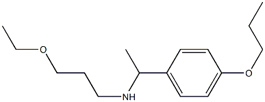 (3-ethoxypropyl)[1-(4-propoxyphenyl)ethyl]amine Structure