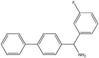 (3-fluorophenyl)(4-phenylphenyl)methanamine Structure