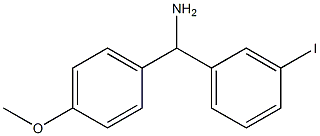 (3-iodophenyl)(4-methoxyphenyl)methanamine 구조식 이미지