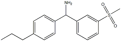 (3-methanesulfonylphenyl)(4-propylphenyl)methanamine 구조식 이미지