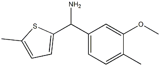 (3-methoxy-4-methylphenyl)(5-methylthiophen-2-yl)methanamine Structure