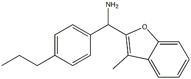 (3-methyl-1-benzofuran-2-yl)(4-propylphenyl)methanamine 구조식 이미지