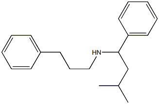 (3-methyl-1-phenylbutyl)(3-phenylpropyl)amine Structure