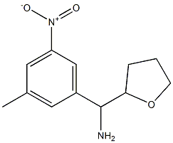 (3-methyl-5-nitrophenyl)(oxolan-2-yl)methanamine Structure