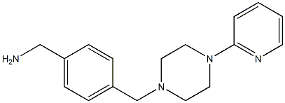 (4-{[4-(pyridin-2-yl)piperazin-1-yl]methyl}phenyl)methanamine Structure