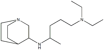 (4-{1-azabicyclo[2.2.2]octan-3-ylamino}pentyl)diethylamine Structure