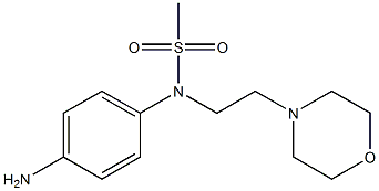 (4-aminophenyl)-N-[2-(morpholin-4-yl)ethyl]methanesulfonamide 구조식 이미지