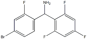 (4-bromo-2-fluorophenyl)(2,4,6-trifluorophenyl)methanamine 구조식 이미지