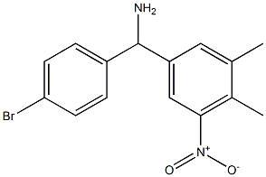 (4-bromophenyl)(3,4-dimethyl-5-nitrophenyl)methanamine 구조식 이미지