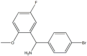 (4-bromophenyl)(5-fluoro-2-methoxyphenyl)methanamine 구조식 이미지